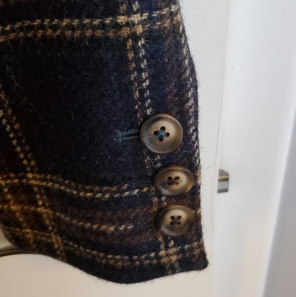 Boden wool navy tweed blazer - petite size 6 - Picture 4 of 7